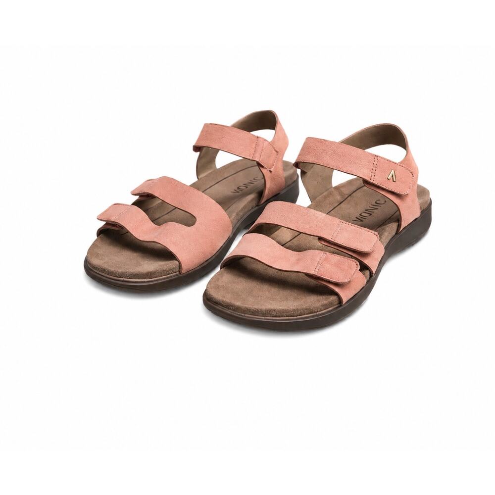 Vionic Sandals Women’s (41) Pink Adjustable Strappy Comfort Orthopedic Arch